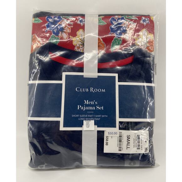 Club Room Men's Size Small Pajama Set Father's Day Jester Red Short Sleeve NEW - Picture 1 of 4
